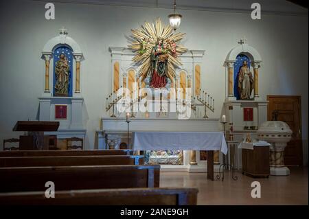 La Vecchia Missione di Adobe, Nostra Signora del Perpetuo Soccorso Chiesa cattolica in Scottsdale Arizona Foto Stock