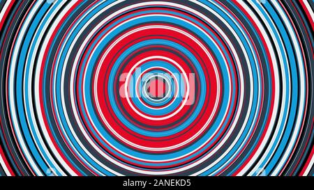 Cerchio colorato con ipnotico movimento di filatura, generate dal computer. 3D rendering di astratta sfondo vortex Foto Stock