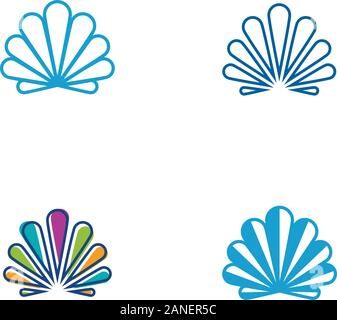 Shell icona vettore illustrazione del modello di progettazione Illustrazione Vettoriale