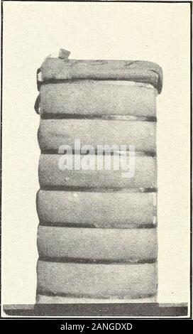 La gestione e la commercializzazione del cotone Arizona-Egyptian del sale lungo la valle del fiume . Fig, 2.-American balla in Liverpool, mostrandoImproperly-Covered cotone. Fig. 3.-Gin-Compressed balla. Bui. 31 1, U. S. Dipartimento di Agricoltura. Piastra II. Foto Stock