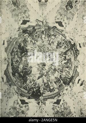 Die Entwicklung der Decken barocken-malerei in TirolMit 44 Tafeln und 6 Doppeltafeln . le zu Innsbruck.1722. S. 248) 25. Foto Stock