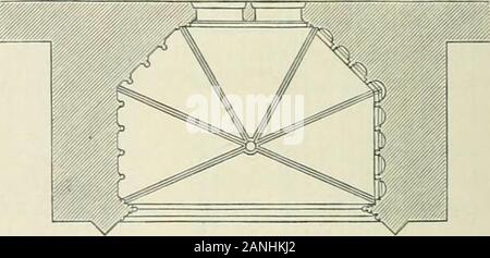 Von deutscher Kunst :: gesammelte Aufsätze und nachgelassene Schriften . Abb. 121. Alter Grundriß.. Abb. 122. Späterer Grundriß. Schäfer. : Gesammelte Aufsätze Foto Stock