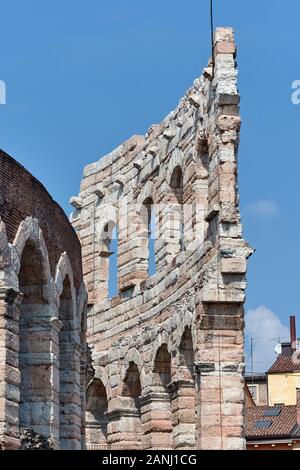 Arena, anfiteatro romano. Verona. L'Italia. Foto Stock