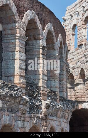 Arena, anfiteatro romano. Verona. L'Italia. Foto Stock