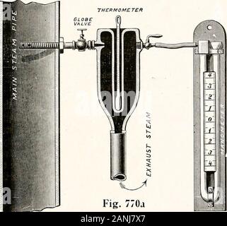 Una proposta di progetto del laboratorio di vapore per la maggiore Armour Institute of Technology . quantitàdi umidità può essere effettuata senza alcuna particolare skillon parte dell'operatore, -?^egli strumenti aresmall, transoorted facilmente e non implicano alcuna compli-cato calcoli per assicurare risultati accurati. Il calorimetro di strozzamento fordetermining serve la amouiit di umidità contenuta insatui ated-vapore. Esso consiste essenzialmente di un smallvessel di circa 3 pollici di diametro whichsteam è Hupplied attraverso una rastremazione o convergingorifice, e che contiene al suo centro una tazza verydeep, in cui un ther Foto Stock