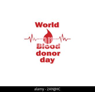 Sfondo vettoriale - World donazione giorno Illustrazione Vettoriale