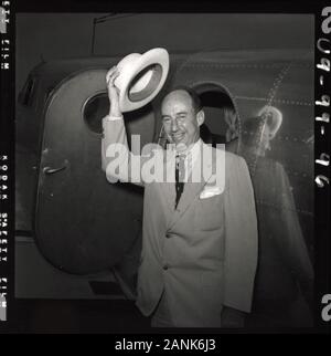 Stati Uniti Candidato presidenziale Adlai Stevenson alla Convenzione Nazionale Democratica, Chicago, Illinois, Stati Uniti d'America, foto di Thomas J. O'Halloran, Luglio 1952 Foto Stock