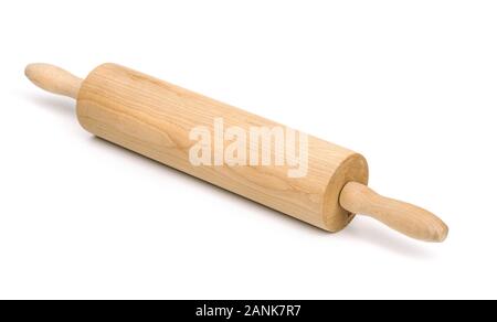 La laminazione di legno pin isolato su bianco Foto Stock