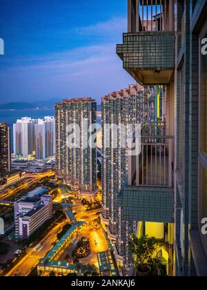 Caribbean Coast Building Complex Tung Ching Hong Kong Cina. Appartamenti di lusso Hong Kong. Foto Stock