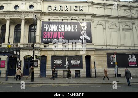 Londonl, REGNO UNITO, 17 gennaio 2020 Frank Skinner apre un uomo stand up comedy show Showbiz al Garrick Theatre nel West End per un mese di stagione. Credito: Johnny Armstead/Alamy Live News Foto Stock