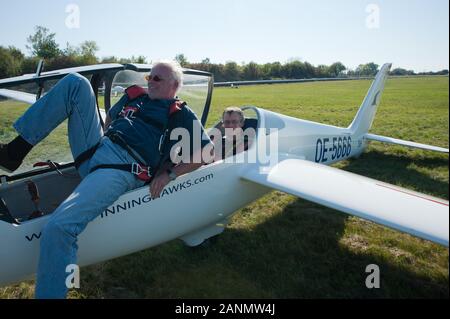 Flugsport, Segelfliegen - deltaplano e parapendio Foto Stock