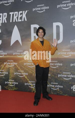 Evan Evagora bei der Deutschland-Premiere der Neuen Amazon serie "Star Trek: Picard' Zoo-Palast im Berlin am 17.1.2020 Foto Stock