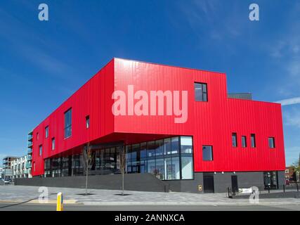 Millbay Academy ex Plymouth School of Creative Arts si trova nella caratteristica casa Red House a Millbay Road, Plymouth. Un'Accademia REACH Foto Stock