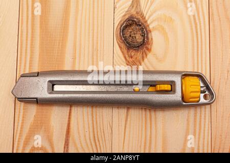 Il coltello è la costruzione. Stock photo ferro coltello di montaggio. Foto Stock