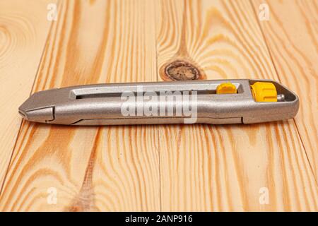 Il coltello è la costruzione. Stock photo ferro coltello di montaggio. Foto Stock