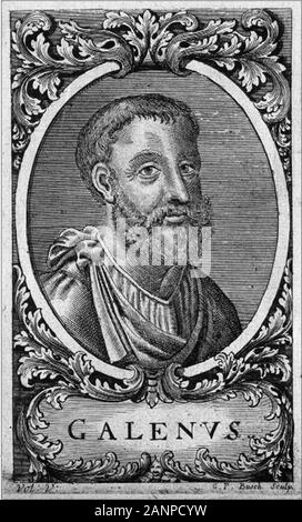 Galen, Aelius Galenus o Claudius Galenus (129 AD - c. 200), Galeno di Pergamo, greco, medico chirurgo e filosofo nell'Impero Romano Foto Stock