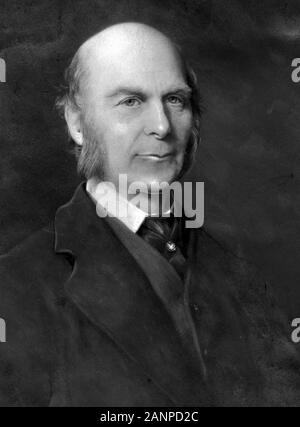 Sir Francis Galton, (1822 - 1911) inglese era vittoriana antropologo e explorer Foto Stock