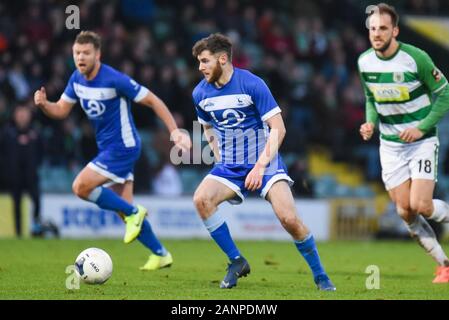 Huish Park, Yeovil, 18 gennaio 2020. Aidan Keena di Hartlepool Regno durante il Vanarama National League match tra Yeovil Town e Hartlepool Regno a Huish Park, Yeovil sabato 18 gennaio 2020. (Credit: Paolo Paxford | MI News & Sport) Credito: MI News & Sport /Alamy Live News Foto Stock