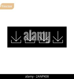 Semplice download icona linea. Pittogramma di corsa. Illustrazione di vettore isolato su uno sfondo bianco. Premio simbolo di qualità. Segno del vettore per mobile app Illustrazione Vettoriale