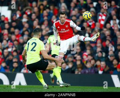 L'Emirates Stadium, Londra, Regno Unito. 18 gennaio 2020. Mesui Ozil di Arsenal durante la Premier League inglese match tra Arsenal e Sheffield Regno il 18 gennaio 2020 presso l'Emirates Stadium di Londra, Inghilterra. Foto di AFS/Espa-Images) Foto Stock