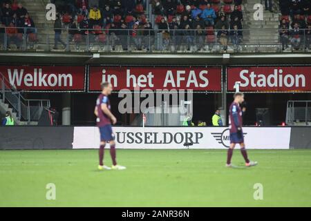 18 gennaio 2020: L'Aia, Paesi Bassi - 18 gennaio 2020: AFAS stadium mostrato durante il 2019/20 attrezzatura di Eredivisie tra AZ Alkmaar e Willem II A AFAS Stadion. Credito: Federico Guerra Maranesi/ZUMA filo/Alamy Live News Foto Stock