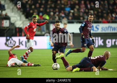 18 gennaio 2020: L'Aia, Paesi Bassi - 18 gennaio 2020: foto durante il 2019/20 attrezzatura di Eredivisie tra AZ Alkmaar e Willem II A AFAS Stadion. Credito: Federico Guerra Maranesi/ZUMA filo/Alamy Live News Foto Stock