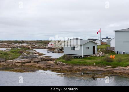 Barbour Eredità Vivente Villaggio "la Venezia di Terranova", Newtown, Bonavista Bay, Terranova Foto Stock