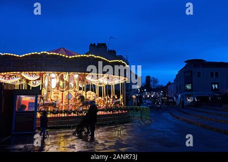 Giostra nelle vicinanze del cutty sark museum, Greenwich, Londra Foto Stock