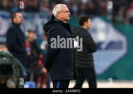 Roma, Italia. 18 gennaio, 2020. Claudio Ranieri (Sampdoria) durante la Serie A TIM match tra SS Lazio e UC Sampdoria presso lo Stadio Olimpico il 18 gennaio 2020 a Roma, Italia. (Foto di Giuseppe Fama/Pacific Stampa) Credito: Pacific Press Agency/Alamy Live News Foto Stock