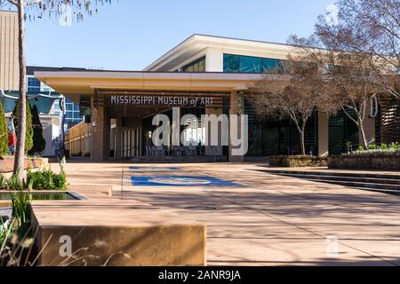 Jackson, MS / STATI UNITI D'AMERICA - Gennaio 4, 2020: Mississippi Museum of Art di Jackson, MS Foto Stock