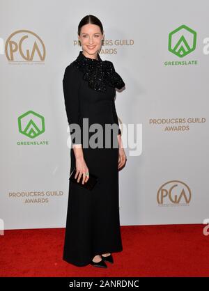 Los Angeles, Stati Uniti d'America. 18 gennaio, 2020. Caitriona Balfe presso i produttori 2020 Guild Awards a Hollywood Palladium. Credito: Paul Smith/Alamy Live News Foto Stock