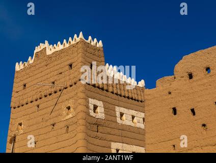 Antiche case di fango, Najran provincia Najran, Arabia Saudita Foto Stock