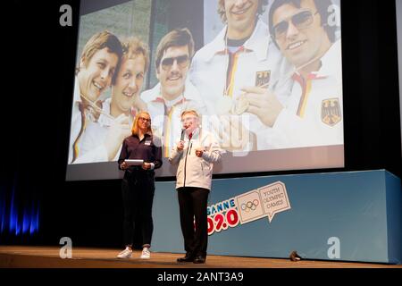 Thomas Bach, gennaio 17, 2020 : Benvenuto Sessione all atleta del villaggio durante la Lausanne 2020 Inverno Olimpiadi della Gioventù a Losanna, Svizzera. Credito: Naoki Morita AFLO/sport/Alamy Live News Foto Stock