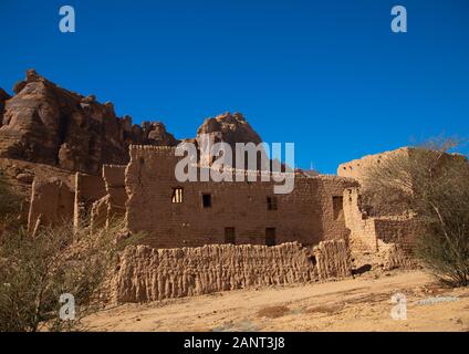 Casa in città vecchia, Al Madinah Provincia, Alula, Arabia Saudita Foto Stock