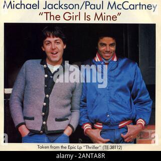 Michael Jackson Paul McCartney - La ragazza è la miniera - Classic vintage album in vinile Foto Stock