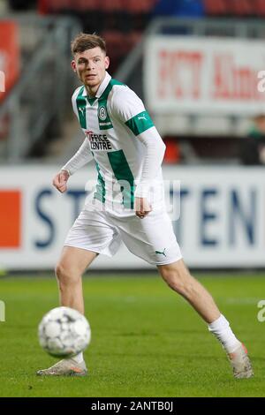 ENSCHEDE, 18-01-2020, Stadio de Grolsch Veste, calcio, stagione 2019 / 2020, olandese Eredivisie, FC Groningen player Django Warmerdam durante la partita FC Twente - FC Groningen. Foto Stock