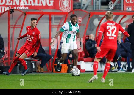 ENSCHEDE, 18-01-2020, Stadio de Grolsch Veste, calcio, stagione 2019 / 2020, olandese Eredivisie, FC Groningen player Deyovasio Zeefuik durante la partita FC Twente - FC Groningen. Foto Stock