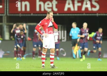 18 gennaio 2020: L'Aia, Paesi Bassi - 18 gennaio 2020: Willem II squad mostrato durante il 2019/20 attrezzatura di Eredivisie tra AZ Alkmaar e Willem II A AFAS Stadion. Credito: Federico Guerra Maranesi/ZUMA filo/Alamy Live News Foto Stock