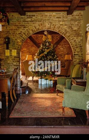 Rame e legname Store, Nelson's Dockyard, English Harbour, Antigua Foto Stock