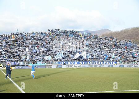 Brescia, Italia, 19 gen 2020, ventole brescia durante Brescia vs Cagliari - Calcio italiano di Serie A uomini campionato - Credito: LPS/Alessio Tarpini/Alamy Live News Foto Stock