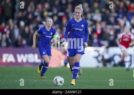 BOREHAMWOOD, Inghilterra - gennaio 19: Sophie Ingle di Chelsea in azione durante la Barclaycard FA DONNA Super League football match tra Arsenal donne e Chelsea Donne al Parco Prato a Borehamwood, in Inghilterra il 19 gennaio 2020. (Foto: Daniela Porcelli/Sport Stampa foto/Alamy) Foto Stock