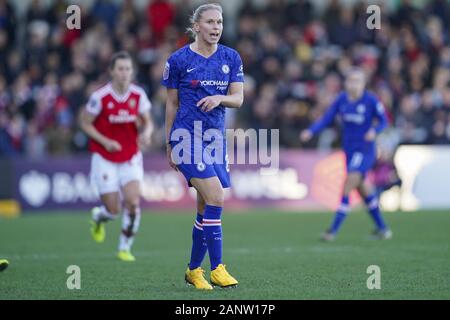 BOREHAMWOOD, Inghilterra - gennaio 19: Sophie Ingle di Chelsea in azione durante la Barclaycard FA DONNA Super League football match tra Arsenal donne e Chelsea Donne al Parco Prato a Borehamwood, in Inghilterra il 19 gennaio 2020. (Foto: Daniela Porcelli/Sport Stampa foto/Alamy) Foto Stock