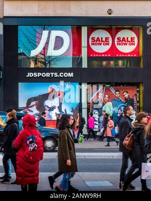 Jd Sports Store Oxford Street Central London Foto Stock