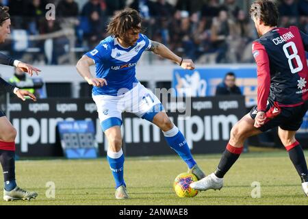 Brescia, Italia. Xix gen, 2020. torregrossa brescia durante Brescia vs Cagliari, italiano di calcio di Serie A del campionato Gli uomini a Brescia, Italia, 19 gennaio 2020 Credit: Indipendente Agenzia fotografica/Alamy Live News Foto Stock