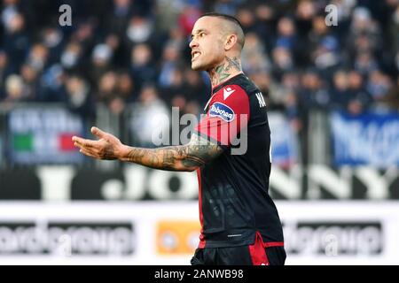 Brescia, Italia. Xix gen, 2020. Brescia, Italia, 19 gen 2020, nainggolan cagliari durante Brescia vs Cagliari - Calcio italiano di Serie A uomini campionato - Credito: LM/Alessio Tarpini Credito: Alessio Tarpini/LP/ZUMA filo/Alamy Live News Foto Stock