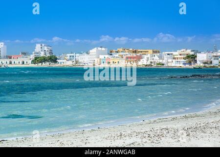 Porto Cesareo Vicino A Lecce, Puglia, Italia Sul Mar Mediterraneo (Ionio) Foto Stock