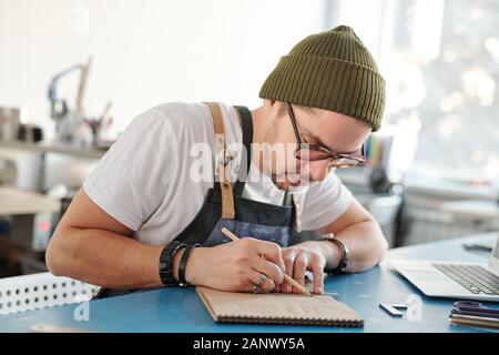 Creazione di design in officina Foto Stock