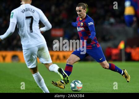 Barcellona, Spagna. Xix gen, 2020. Barcellona, Spagna - gennaio19: Antione Griezmann durante la Liga match tra FC Barcelona e Granada CF a Camp Nou su gennaio 19, 2020 a Barcellona, Spagna. Credito: Dax Images/Alamy Live News Foto Stock