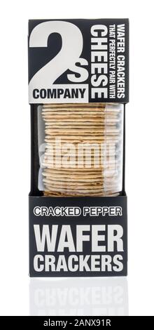 Winneconne, WI - 19 Gennaio 2019 : un pacchetto di 2s azienda wafer crackers isolato su un background Foto Stock