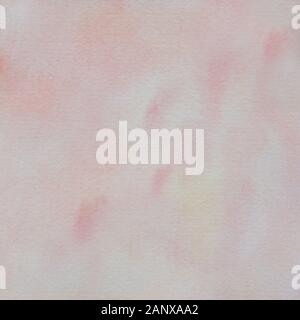 I delicati sfondi di vernice pastello nei colori rosa, corallo, pesca e crema. Acquerello morbido e sommesso astratto in 12x12 per carta digitale, pap Foto Stock